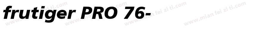 frutiger PRO 76字体转换